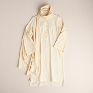 ক্রিম সুইস লন থ্রি-পিস