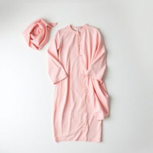 সফট পিংক এমব্রয়ডারি থ্রি-পিস